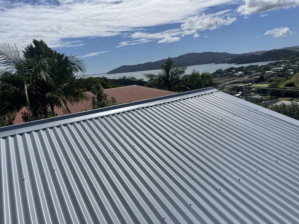 iron roof repaired and recoated by Northland Roof Coatings recently, a stunning finished result.